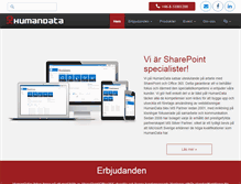Tablet Screenshot of humandata.se